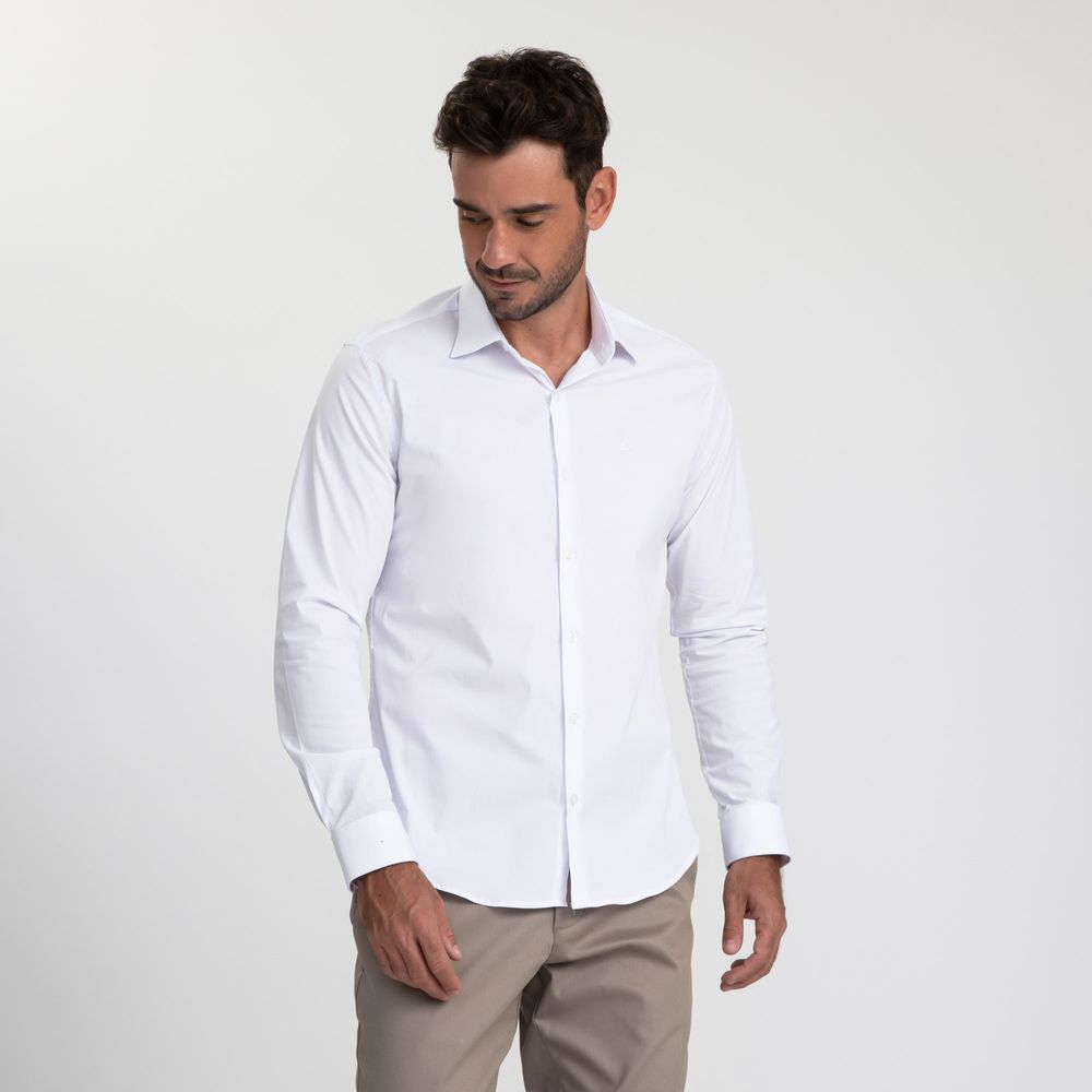 Camisa-Manga-Longa-Docthos-Tailor-Fit-Tricoline-Com-Elastano