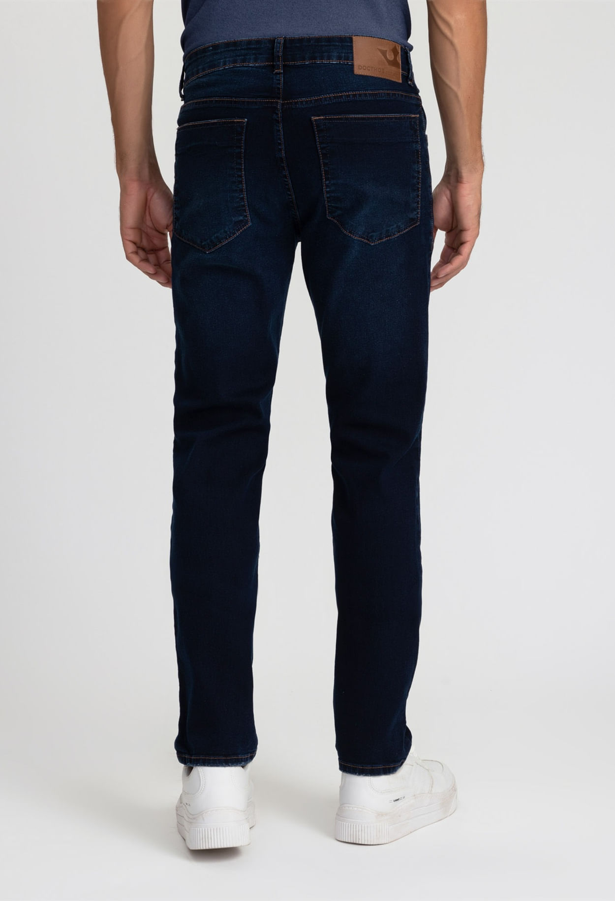 Calca Docthos Relaxed Fit Jeans Escuro | Docthos